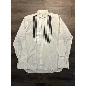 Turnbull & Asser Tuxedo Shirt Men's 17 White England Bergdorf Goodman Formal